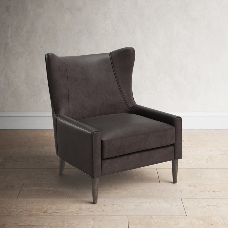 Perth Leather Wingback Chair Birch Lane